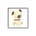 Picture of Watercolor Pug _GroupedProduct_Square_Mini_ _GroupedProduct_Square_Canvas_Framed_