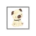 Picture of Watercolor Pug _GroupedProduct_Square_Mini_ _GroupedProduct_Square_Canvas_Framed_