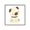 Picture of Watercolor Pug _GroupedProduct_Square_Mini_ _GroupedProduct_Square_Canvas_Framed_
