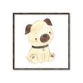 Picture of Watercolor Pug _GroupedProduct_Square_Mini_ _GroupedProduct_Square_Canvas_Framed_