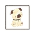 Picture of Watercolor Pug _GroupedProduct_Square_Mini_ _GroupedProduct_Square_Canvas_Framed_