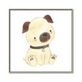 Picture of Watercolor Pug _GroupedProduct_Square_Mini_ _GroupedProduct_Square_Canvas_Framed_