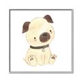 Picture of Watercolor Pug _GroupedProduct_Square_Mini_ _GroupedProduct_Square_Canvas_Framed_