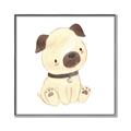Picture of Watercolor Pug _GroupedProduct_Square_Mini_ _GroupedProduct_Square_Canvas_Framed_