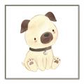Picture of Watercolor Pug _GroupedProduct_Square_Mini_ _GroupedProduct_Square_Canvas_Framed_