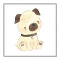 Picture of Watercolor Pug _GroupedProduct_Square_Mini_ _GroupedProduct_Square_Canvas_Framed_