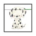 Picture of Dalmatian _GroupedProduct_Square_Mini_ _GroupedProduct_Square_Canvas_Framed_