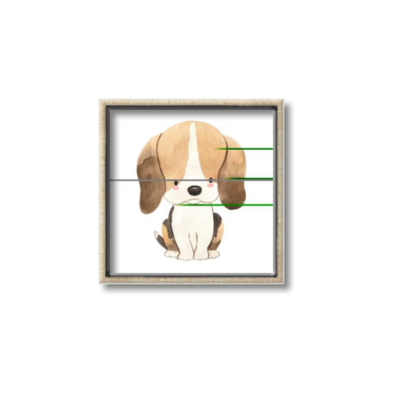 Picture of Beagle _GroupedProduct_Square_Mini_ _GroupedProduct_Square_Canvas_Framed_
