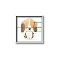 Picture of Beagle _GroupedProduct_Square_Mini_ _GroupedProduct_Square_Canvas_Framed_