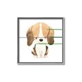 Picture of Beagle _GroupedProduct_Square_Mini_ _GroupedProduct_Square_Canvas_Framed_