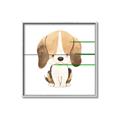 Picture of Beagle _GroupedProduct_Square_Mini_ _GroupedProduct_Square_Canvas_Framed_