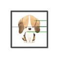 Picture of Beagle _GroupedProduct_Square_Mini_ _GroupedProduct_Square_Canvas_Framed_