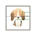 Picture of Beagle _GroupedProduct_Square_Mini_ _GroupedProduct_Square_Canvas_Framed_