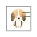 Picture of Beagle _GroupedProduct_Square_Mini_ _GroupedProduct_Square_Canvas_Framed_