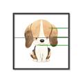 Picture of Beagle _GroupedProduct_Square_Mini_ _GroupedProduct_Square_Canvas_Framed_