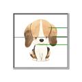 Picture of Beagle _GroupedProduct_Square_Mini_ _GroupedProduct_Square_Canvas_Framed_