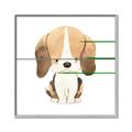 Picture of Beagle _GroupedProduct_Square_Mini_ _GroupedProduct_Square_Canvas_Framed_