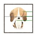 Picture of Beagle _GroupedProduct_Square_Mini_ _GroupedProduct_Square_Canvas_Framed_