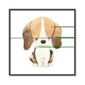 Picture of Beagle _GroupedProduct_Square_Mini_ _GroupedProduct_Square_Canvas_Framed_