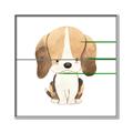 Picture of Beagle _GroupedProduct_Square_Mini_ _GroupedProduct_Square_Canvas_Framed_