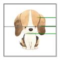 Picture of Beagle _GroupedProduct_Square_Mini_ _GroupedProduct_Square_Canvas_Framed_