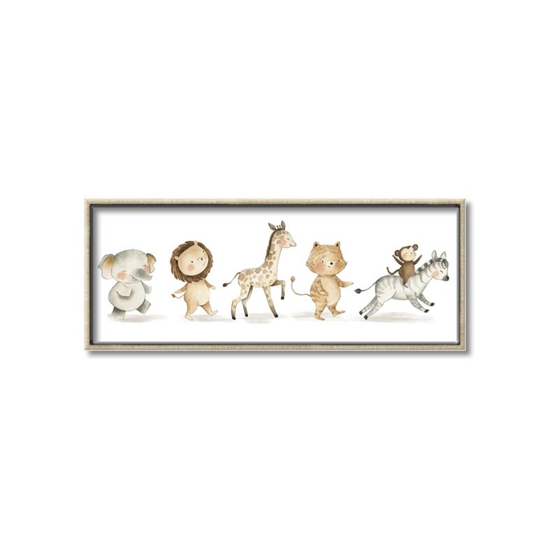 Picture of Safari Animals _GroupedProduct_Panel_Landscape_Mini_ _GroupedProduct_Panel_Landscape_Canvas_Framed_