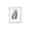 Picture of Sketched Zebras _GroupedProduct_Rectangle_Portrait_Mini_ _GroupedProduct_Rectangle_Portrait_Framed_Matted_