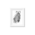 Picture of Sketched Zebras _GroupedProduct_Rectangle_Portrait_Mini_ _GroupedProduct_Rectangle_Portrait_Framed_Matted_
