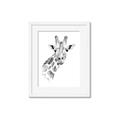 Picture of Sketched Giraffe _GroupedProduct_Rectangle_Portrait_Mini_ _GroupedProduct_Rectangle_Portrait_Framed_Matted_
