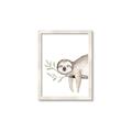 Picture of Kid sloth _GroupedProduct_Rectangle_Portrait_Mini_ _GroupedProduct_Rectangle_Portrait_Framed_Matted_