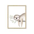 Picture of Kid sloth _GroupedProduct_Rectangle_Portrait_Mini_ _GroupedProduct_Rectangle_Portrait_Framed_Matted_