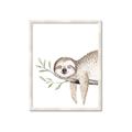 Picture of Kid sloth _GroupedProduct_Rectangle_Portrait_Mini_ _GroupedProduct_Rectangle_Portrait_Framed_Matted_