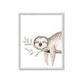 Picture of Kid sloth _GroupedProduct_Rectangle_Portrait_Mini_ _GroupedProduct_Rectangle_Portrait_Framed_Matted_