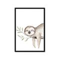 Picture of Kid sloth _GroupedProduct_Rectangle_Portrait_Mini_ _GroupedProduct_Rectangle_Portrait_Framed_Matted_