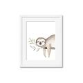 Picture of Kid sloth _GroupedProduct_Rectangle_Portrait_Mini_ _GroupedProduct_Rectangle_Portrait_Framed_Matted_