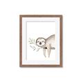 Picture of Kid sloth _GroupedProduct_Rectangle_Portrait_Mini_ _GroupedProduct_Rectangle_Portrait_Framed_Matted_