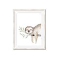 Picture of Kid sloth _GroupedProduct_Rectangle_Portrait_Mini_ _GroupedProduct_Rectangle_Portrait_Framed_Matted_