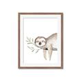 Picture of Kid sloth _GroupedProduct_Rectangle_Portrait_Mini_ _GroupedProduct_Rectangle_Portrait_Framed_Matted_