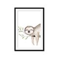Picture of Kid sloth _GroupedProduct_Rectangle_Portrait_Mini_ _GroupedProduct_Rectangle_Portrait_Framed_Matted_