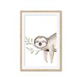 Picture of Kid sloth _GroupedProduct_Rectangle_Portrait_Mini_ _GroupedProduct_Rectangle_Portrait_Framed_Matted_