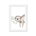 Picture of Kid sloth _GroupedProduct_Rectangle_Portrait_Mini_ _GroupedProduct_Rectangle_Portrait_Framed_Matted_