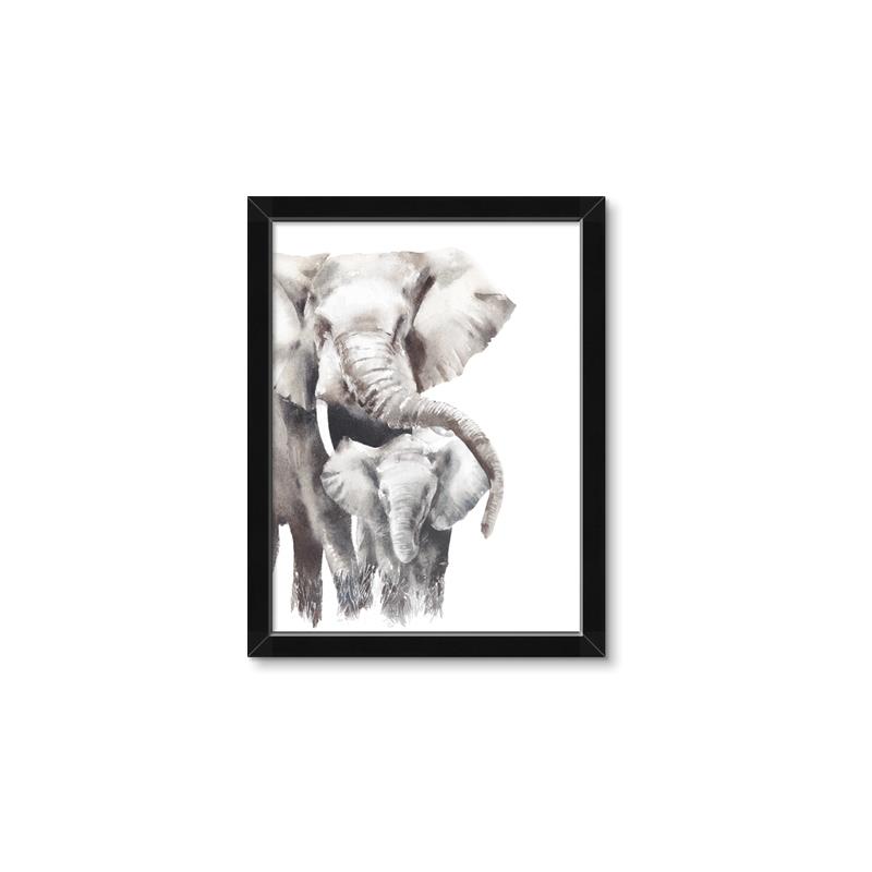 Picture of Elephant Cuddles  _GroupedProduct_Rectangle_Portrait_Mini_ _GroupedProduct_Rectangle_Portrait_Framed_Matted_