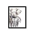 Picture of Elephant Cuddles  _GroupedProduct_Rectangle_Portrait_Mini_ _GroupedProduct_Rectangle_Portrait_Framed_Matted_