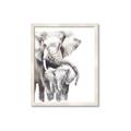 Picture of Elephant Cuddles  _GroupedProduct_Rectangle_Portrait_Mini_ _GroupedProduct_Rectangle_Portrait_Framed_Matted_