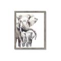 Picture of Elephant Cuddles  _GroupedProduct_Rectangle_Portrait_Mini_ _GroupedProduct_Rectangle_Portrait_Framed_Matted_