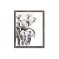 Picture of Elephant Cuddles  _GroupedProduct_Rectangle_Portrait_Mini_ _GroupedProduct_Rectangle_Portrait_Framed_Matted_