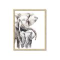 Picture of Elephant Cuddles  _GroupedProduct_Rectangle_Portrait_Mini_ _GroupedProduct_Rectangle_Portrait_Framed_Matted_