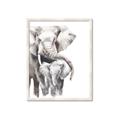 Picture of Elephant Cuddles  _GroupedProduct_Rectangle_Portrait_Mini_ _GroupedProduct_Rectangle_Portrait_Framed_Matted_