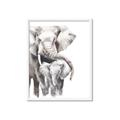 Picture of Elephant Cuddles  _GroupedProduct_Rectangle_Portrait_Mini_ _GroupedProduct_Rectangle_Portrait_Framed_Matted_
