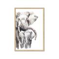 Picture of Elephant Cuddles  _GroupedProduct_Rectangle_Portrait_Mini_ _GroupedProduct_Rectangle_Portrait_Framed_Matted_
